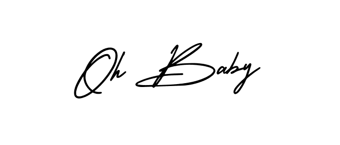 Create a beautiful signature design for name Oh Baby. With this signature (AmerikaSignatureDemo-Regular) fonts, you can make a handwritten signature for free. Oh Baby signature style 3 images and pictures png