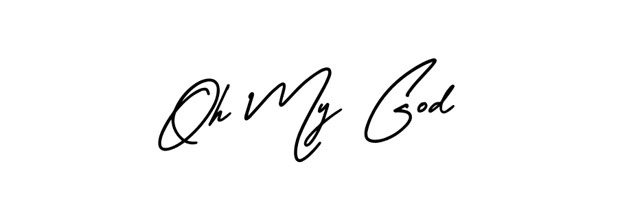 Design your own signature with our free online signature maker. With this signature software, you can create a handwritten (AmerikaSignatureDemo-Regular) signature for name Oh My God. Oh My God signature style 3 images and pictures png