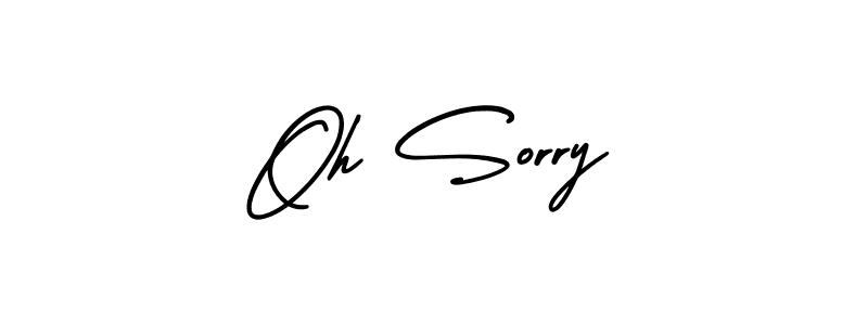 It looks lik you need a new signature style for name Oh Sorry. Design unique handwritten (AmerikaSignatureDemo-Regular) signature with our free signature maker in just a few clicks. Oh Sorry signature style 3 images and pictures png