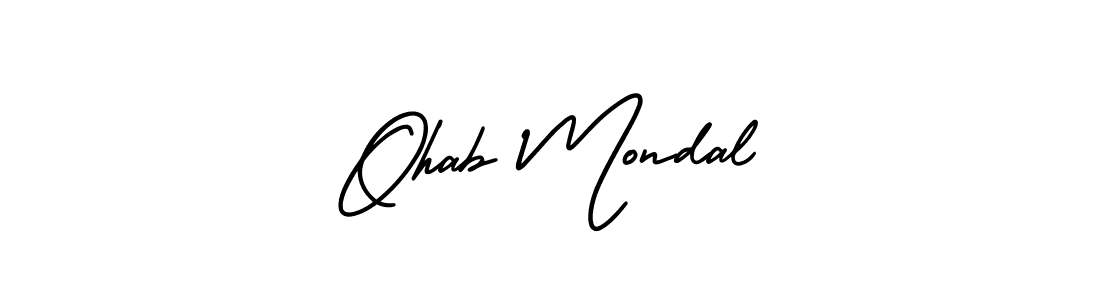 Best and Professional Signature Style for Ohab Mondal. AmerikaSignatureDemo-Regular Best Signature Style Collection. Ohab Mondal signature style 3 images and pictures png
