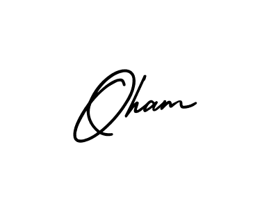 This is the best signature style for the Oham name. Also you like these signature font (AmerikaSignatureDemo-Regular). Mix name signature. Oham signature style 3 images and pictures png