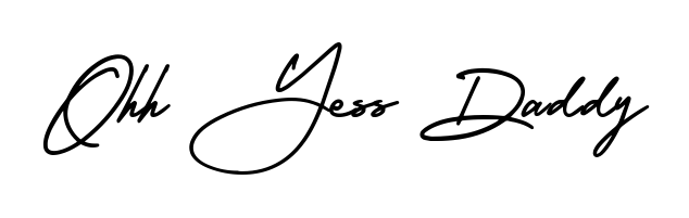 Upgrade your professional image with Ohh Yess Daddy signature created with AmerikaSignatureDemo-Regular font. Fast, free, and watermark-free download. Ohh Yess Daddy signature style 3 images and pictures png