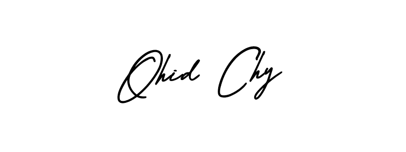 Design your own signature with our free online signature maker. With this signature software, you can create a handwritten (AmerikaSignatureDemo-Regular) signature for name Ohid Chy. Ohid Chy signature style 3 images and pictures png