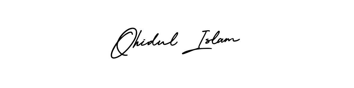 How to make Ohidul Islam signature? AmerikaSignatureDemo-Regular is a professional autograph style. Create handwritten signature for Ohidul Islam name. Ohidul Islam signature style 3 images and pictures png