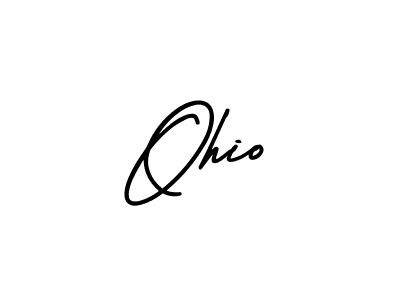 How to make Ohio name signature. Use AmerikaSignatureDemo-Regular style for creating short signs online. This is the latest handwritten sign. Ohio signature style 3 images and pictures png