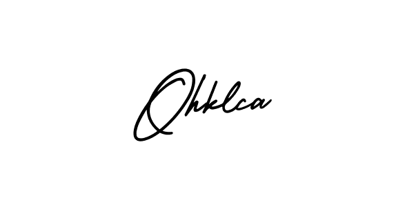 Design your own signature with our free online signature maker. With this signature software, you can create a handwritten (AmerikaSignatureDemo-Regular) signature for name Ohklca. Ohklca signature style 3 images and pictures png