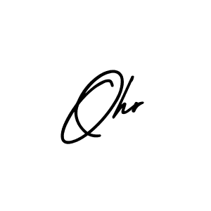 Make a beautiful signature design for name Ohr. With this signature (AmerikaSignatureDemo-Regular) style, you can create a handwritten signature for free. Ohr signature style 3 images and pictures png