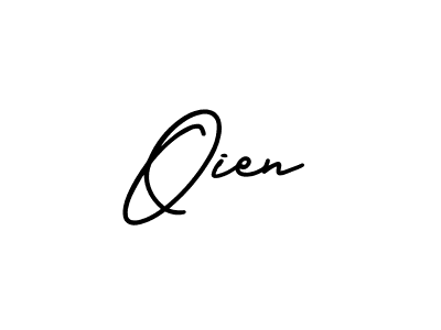 Design your own signature with our free online signature maker. With this signature software, you can create a handwritten (AmerikaSignatureDemo-Regular) signature for name Oien. Oien signature style 3 images and pictures png