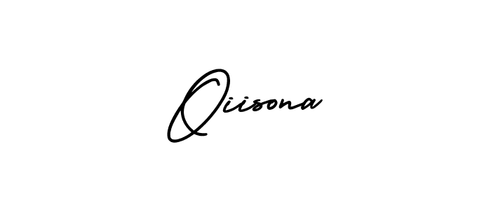 AmerikaSignatureDemo-Regular is a professional signature style that is perfect for those who want to add a touch of class to their signature. It is also a great choice for those who want to make their signature more unique. Get Oiisona name to fancy signature for free. Oiisona signature style 3 images and pictures png