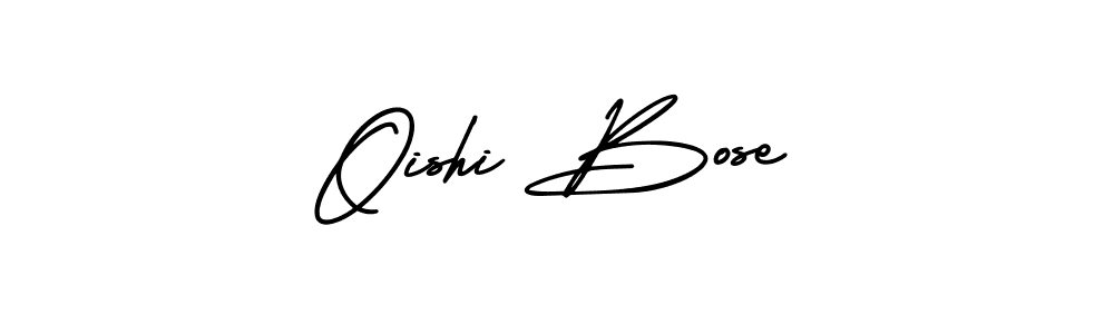Use a signature maker to create a handwritten signature online. With this signature software, you can design (AmerikaSignatureDemo-Regular) your own signature for name Oishi Bose. Oishi Bose signature style 3 images and pictures png