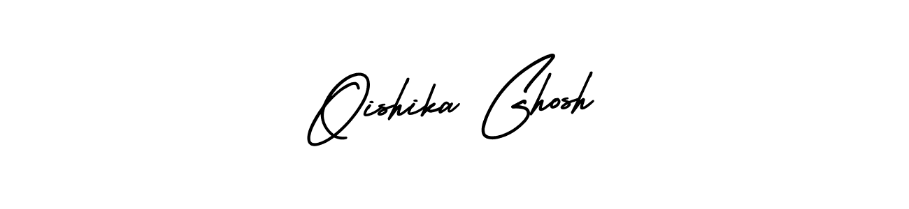 How to make Oishika Ghosh name signature. Use AmerikaSignatureDemo-Regular style for creating short signs online. This is the latest handwritten sign. Oishika Ghosh signature style 3 images and pictures png