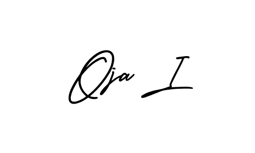 Oja I stylish signature style. Best Handwritten Sign (AmerikaSignatureDemo-Regular) for my name. Handwritten Signature Collection Ideas for my name Oja I. Oja I signature style 3 images and pictures png