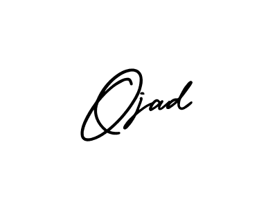 You should practise on your own different ways (AmerikaSignatureDemo-Regular) to write your name (Ojad) in signature. don't let someone else do it for you. Ojad signature style 3 images and pictures png
