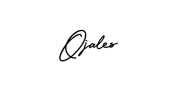 Create a beautiful signature design for name Ojales. With this signature (AmerikaSignatureDemo-Regular) fonts, you can make a handwritten signature for free. Ojales signature style 3 images and pictures png