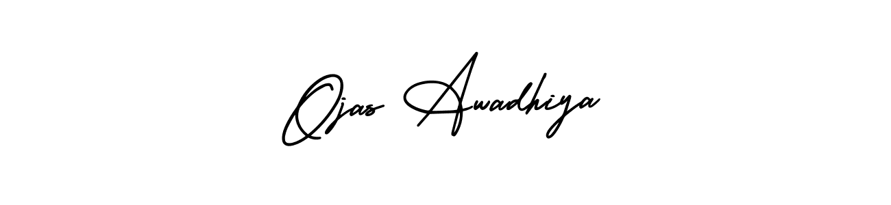 Similarly AmerikaSignatureDemo-Regular is the best handwritten signature design. Signature creator online .You can use it as an online autograph creator for name Ojas Awadhiya. Ojas Awadhiya signature style 3 images and pictures png