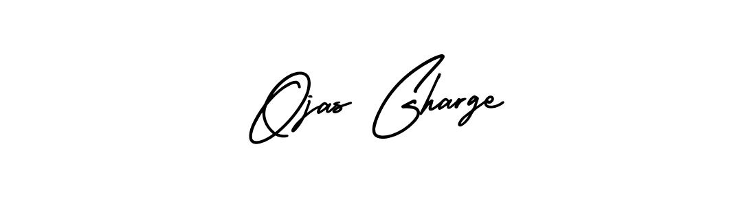 Create a beautiful signature design for name Ojas Gharge. With this signature (AmerikaSignatureDemo-Regular) fonts, you can make a handwritten signature for free. Ojas Gharge signature style 3 images and pictures png