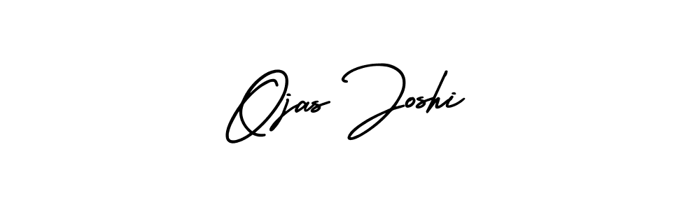 Use a signature maker to create a handwritten signature online. With this signature software, you can design (AmerikaSignatureDemo-Regular) your own signature for name Ojas Joshi. Ojas Joshi signature style 3 images and pictures png