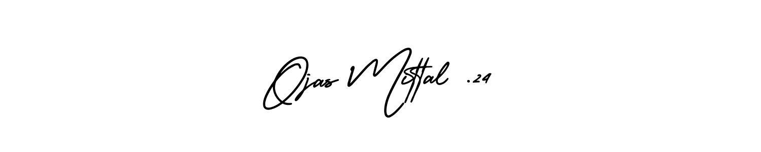 Design your own signature with our free online signature maker. With this signature software, you can create a handwritten (AmerikaSignatureDemo-Regular) signature for name Ojas Mittal .24. Ojas Mittal .24 signature style 3 images and pictures png