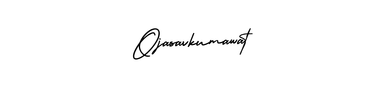 How to make Ojasavkumawat signature? AmerikaSignatureDemo-Regular is a professional autograph style. Create handwritten signature for Ojasavkumawat name. Ojasavkumawat signature style 3 images and pictures png