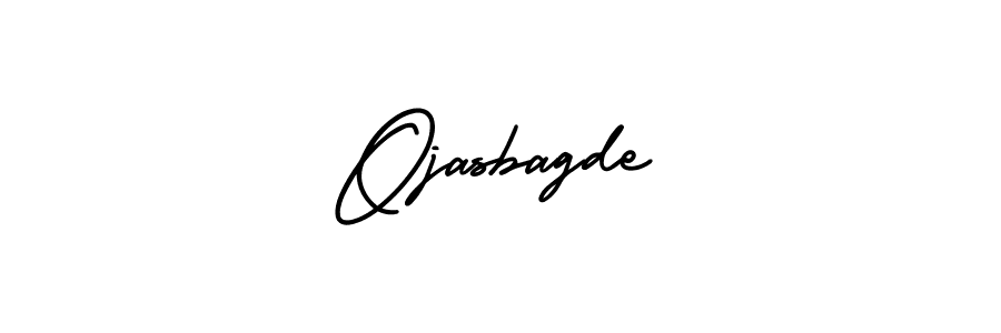 How to make Ojasbagde signature? AmerikaSignatureDemo-Regular is a professional autograph style. Create handwritten signature for Ojasbagde name. Ojasbagde signature style 3 images and pictures png
