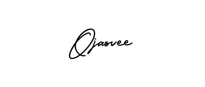 You should practise on your own different ways (AmerikaSignatureDemo-Regular) to write your name (Ojasvee) in signature. don't let someone else do it for you. Ojasvee signature style 3 images and pictures png