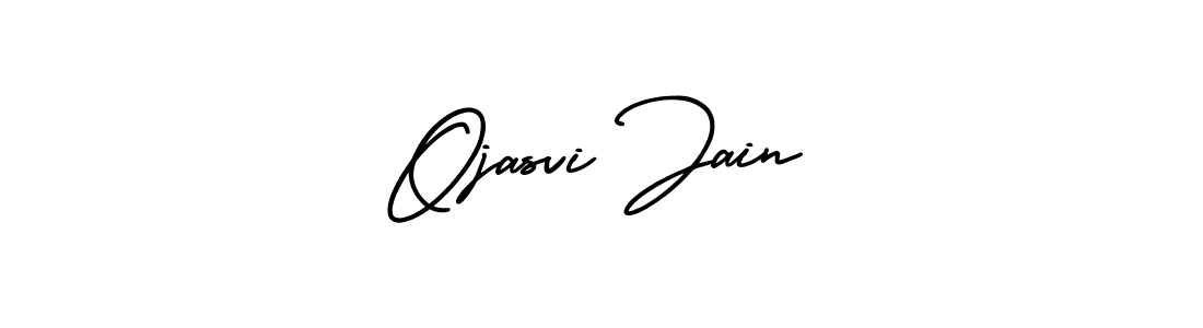 Use a signature maker to create a handwritten signature online. With this signature software, you can design (AmerikaSignatureDemo-Regular) your own signature for name Ojasvi Jain. Ojasvi Jain signature style 3 images and pictures png