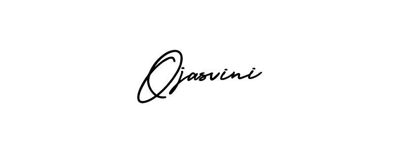 Make a beautiful signature design for name Ojasvini. With this signature (AmerikaSignatureDemo-Regular) style, you can create a handwritten signature for free. Ojasvini signature style 3 images and pictures png