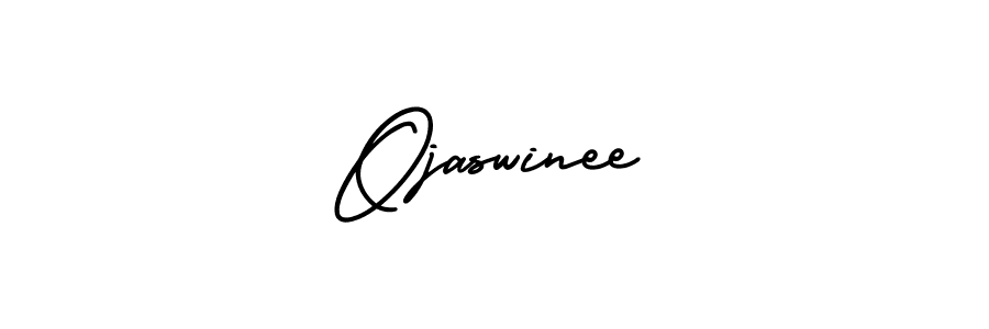 It looks lik you need a new signature style for name Ojaswinee. Design unique handwritten (AmerikaSignatureDemo-Regular) signature with our free signature maker in just a few clicks. Ojaswinee signature style 3 images and pictures png