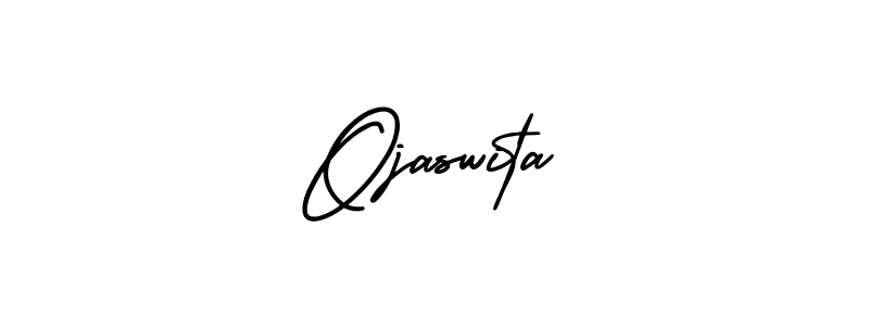 How to Draw Ojaswita signature style? AmerikaSignatureDemo-Regular is a latest design signature styles for name Ojaswita. Ojaswita signature style 3 images and pictures png