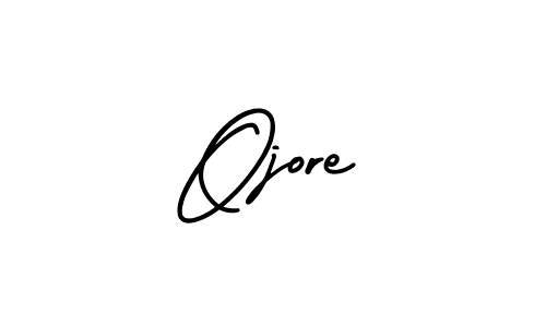 Ojore stylish signature style. Best Handwritten Sign (AmerikaSignatureDemo-Regular) for my name. Handwritten Signature Collection Ideas for my name Ojore. Ojore signature style 3 images and pictures png