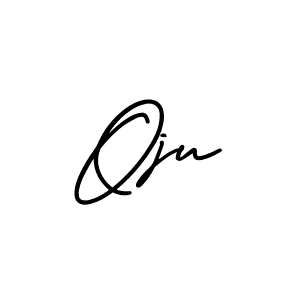 Use a signature maker to create a handwritten signature online. With this signature software, you can design (AmerikaSignatureDemo-Regular) your own signature for name Oju. Oju signature style 3 images and pictures png
