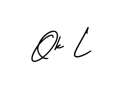 Best and Professional Signature Style for Ok L. AmerikaSignatureDemo-Regular Best Signature Style Collection. Ok L signature style 3 images and pictures png