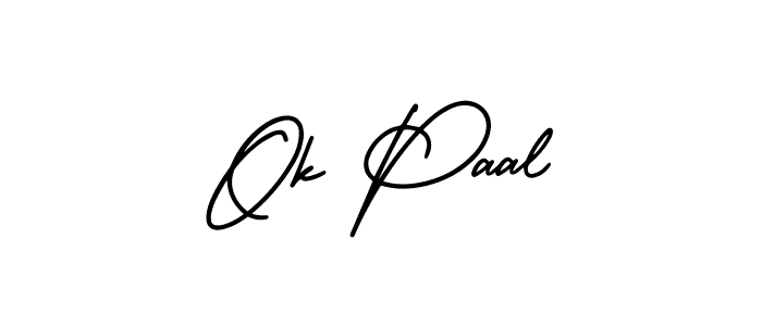 Check out images of Autograph of Ok Paal name. Actor Ok Paal Signature Style. AmerikaSignatureDemo-Regular is a professional sign style online. Ok Paal signature style 3 images and pictures png