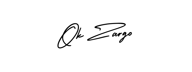 How to make Ok Zargo signature? AmerikaSignatureDemo-Regular is a professional autograph style. Create handwritten signature for Ok Zargo name. Ok Zargo signature style 3 images and pictures png