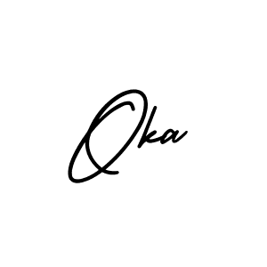Make a beautiful signature design for name Oka. Use this online signature maker to create a handwritten signature for free. Oka signature style 3 images and pictures png