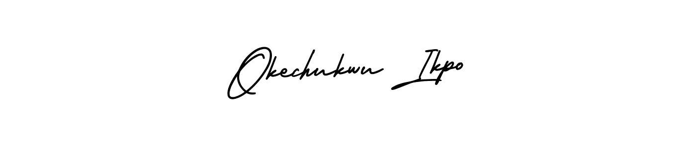 It looks lik you need a new signature style for name Okechukwu Ikpo. Design unique handwritten (AmerikaSignatureDemo-Regular) signature with our free signature maker in just a few clicks. Okechukwu Ikpo signature style 3 images and pictures png