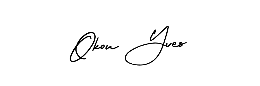 How to make Okou Yves signature? AmerikaSignatureDemo-Regular is a professional autograph style. Create handwritten signature for Okou Yves name. Okou Yves signature style 3 images and pictures png
