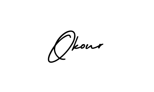 Make a beautiful signature design for name Okour. Use this online signature maker to create a handwritten signature for free. Okour signature style 3 images and pictures png
