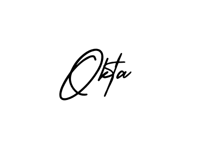 Best and Professional Signature Style for Okta. AmerikaSignatureDemo-Regular Best Signature Style Collection. Okta signature style 3 images and pictures png