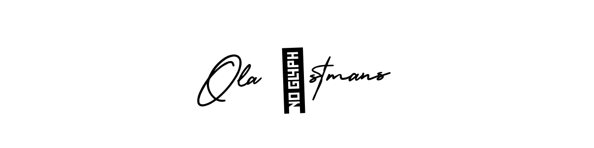 You can use this online signature creator to create a handwritten signature for the name Ola Östmans. This is the best online autograph maker. Ola Östmans signature style 3 images and pictures png