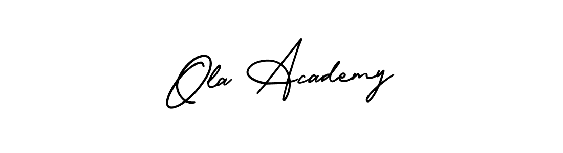 Make a beautiful signature design for name Ola Academy. With this signature (AmerikaSignatureDemo-Regular) style, you can create a handwritten signature for free. Ola Academy signature style 3 images and pictures png