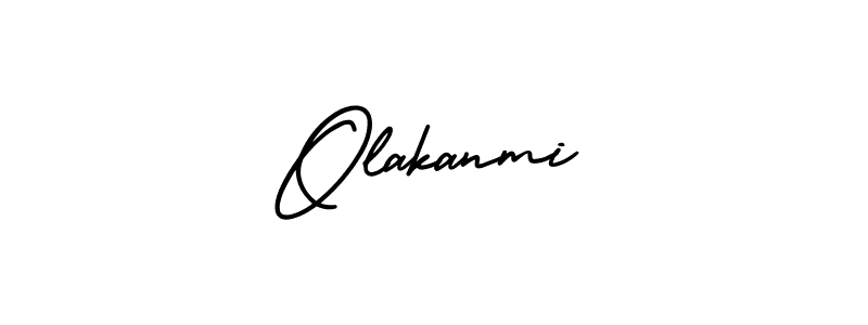 Make a beautiful signature design for name Olakanmi. With this signature (AmerikaSignatureDemo-Regular) style, you can create a handwritten signature for free. Olakanmi signature style 3 images and pictures png