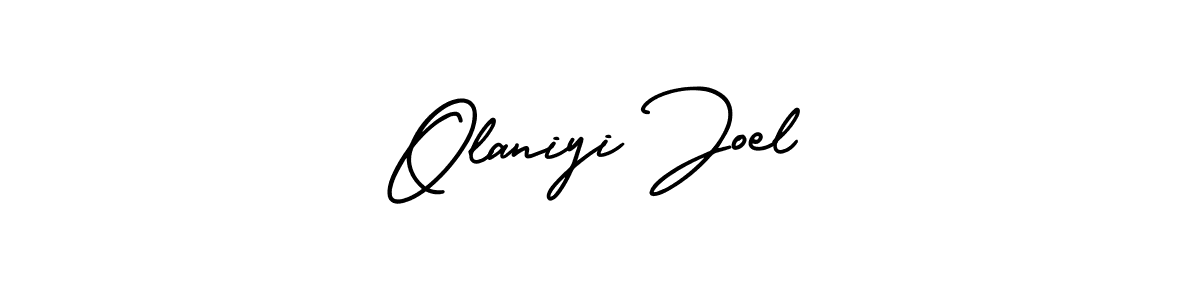 Make a beautiful signature design for name Olaniyi Joel. With this signature (AmerikaSignatureDemo-Regular) style, you can create a handwritten signature for free. Olaniyi Joel signature style 3 images and pictures png