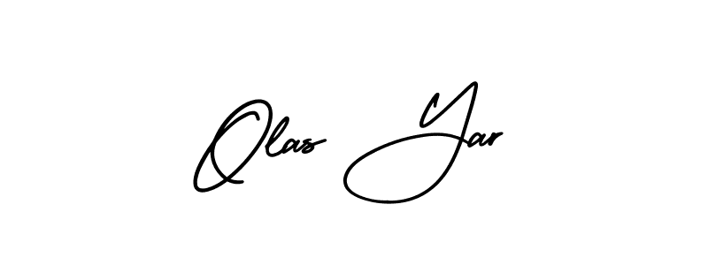 Design your own signature with our free online signature maker. With this signature software, you can create a handwritten (AmerikaSignatureDemo-Regular) signature for name Olas Yar. Olas Yar signature style 3 images and pictures png