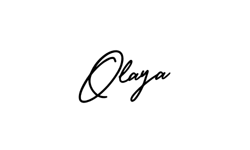 This is the best signature style for the Olaya name. Also you like these signature font (AmerikaSignatureDemo-Regular). Mix name signature. Olaya signature style 3 images and pictures png
