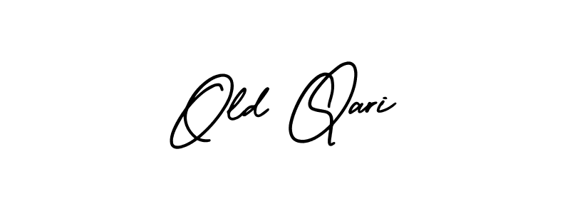 Create a beautiful signature design for name Old Qari. With this signature (AmerikaSignatureDemo-Regular) fonts, you can make a handwritten signature for free. Old Qari signature style 3 images and pictures png