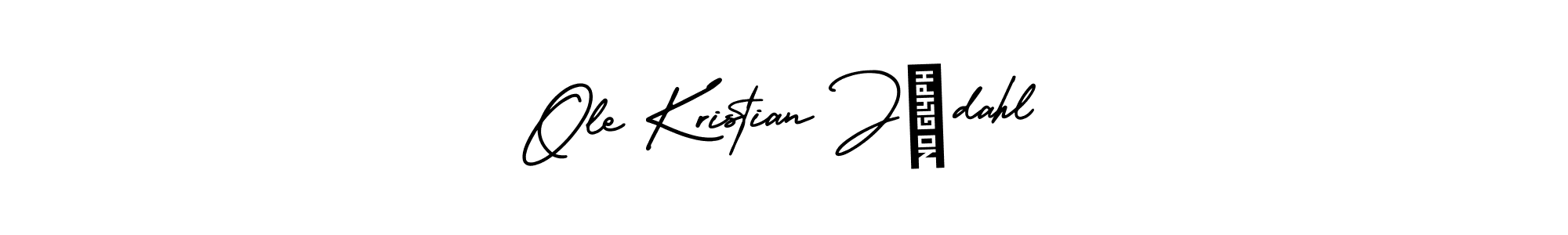 Create a beautiful signature design for name Ole Kristian Jødahl. With this signature (AmerikaSignatureDemo-Regular) fonts, you can make a handwritten signature for free. Ole Kristian Jødahl signature style 3 images and pictures png