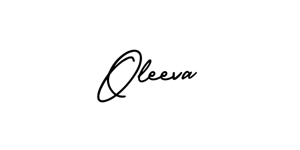 The best way (AmerikaSignatureDemo-Regular) to make a short signature is to pick only two or three words in your name. The name Oleeva include a total of six letters. For converting this name. Oleeva signature style 3 images and pictures png
