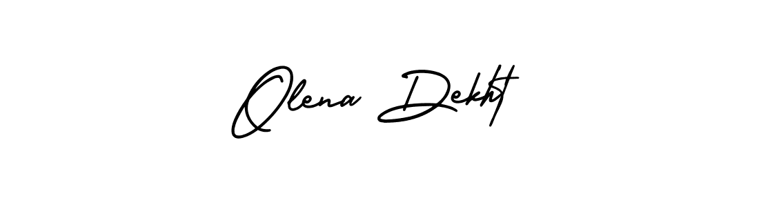 Also You can easily find your signature by using the search form. We will create Olena Dekht name handwritten signature images for you free of cost using AmerikaSignatureDemo-Regular sign style. Olena Dekht signature style 3 images and pictures png