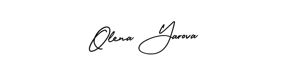 Best and Professional Signature Style for Olena Yarova. AmerikaSignatureDemo-Regular Best Signature Style Collection. Olena Yarova signature style 3 images and pictures png